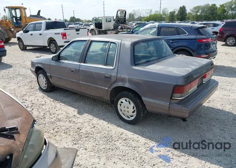 1990 Plymouth Acclaim z USA, uszkodzony, nr VIN 1P3XA46KXLF799699